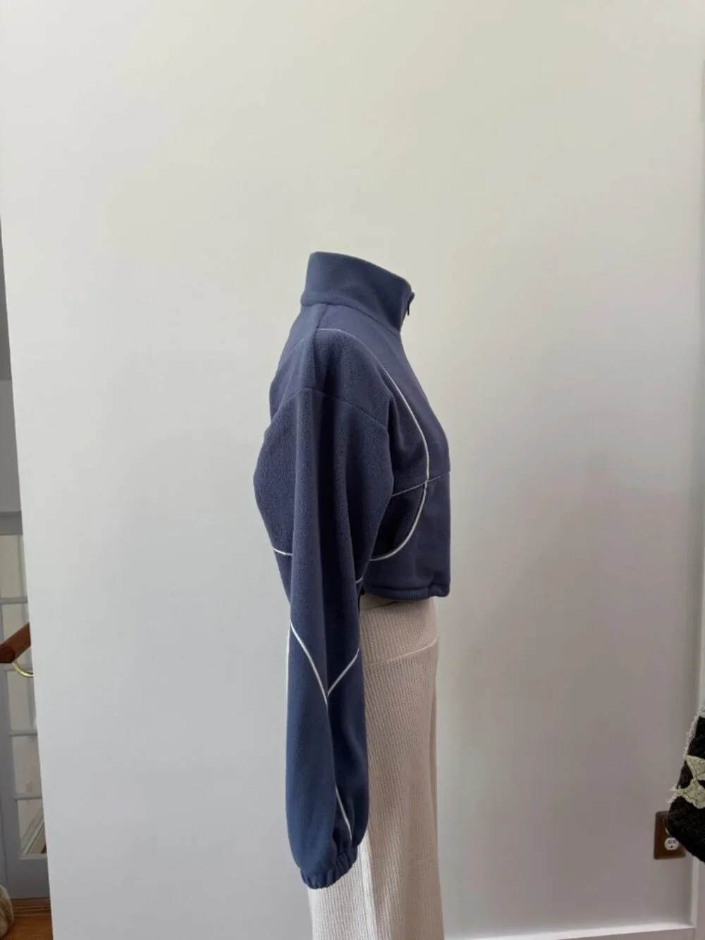 Alo Polar Fleece Game Time Full Zip Cropped Jacket NWOT Size XS